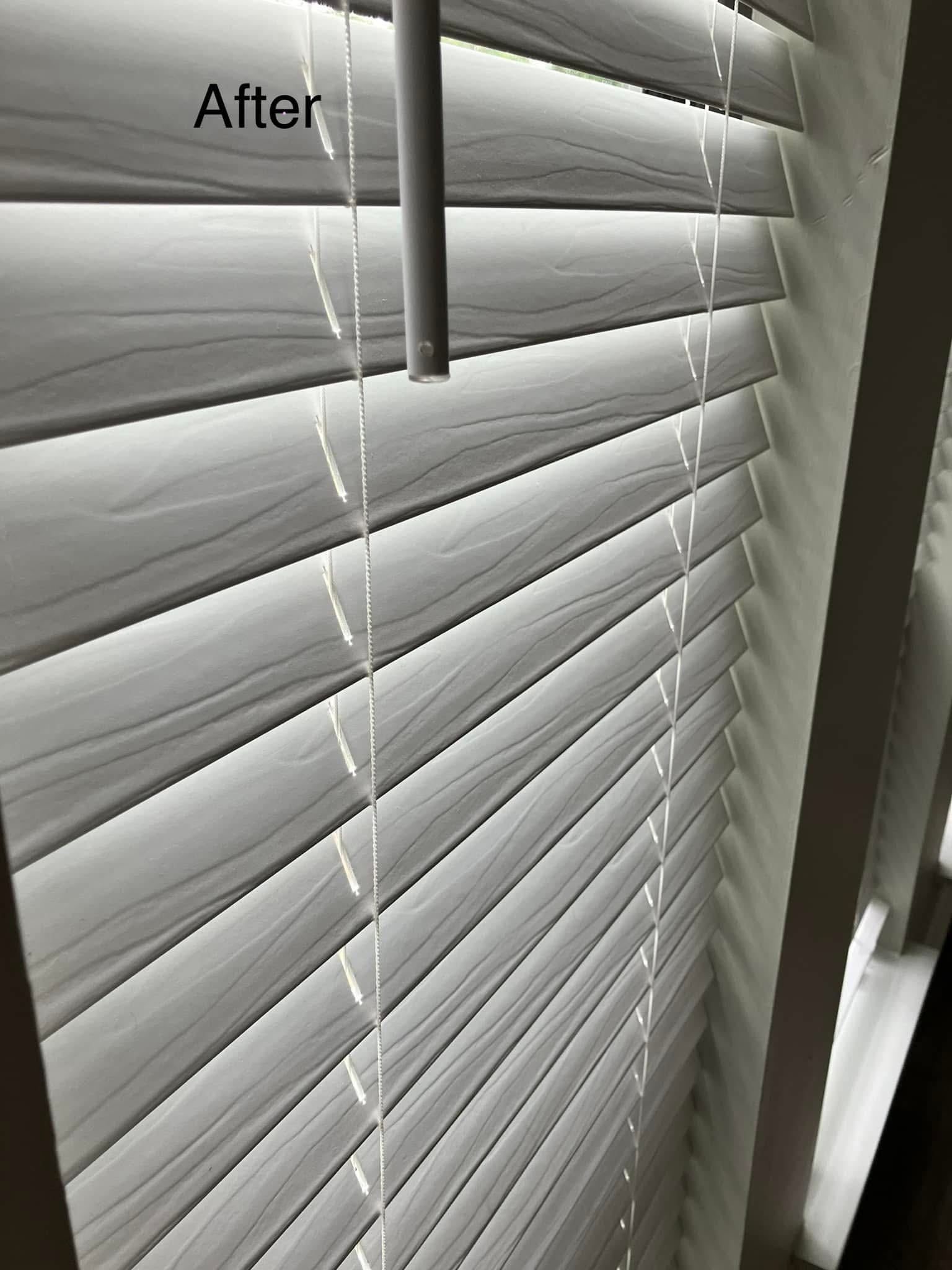 Blinds dusting — After