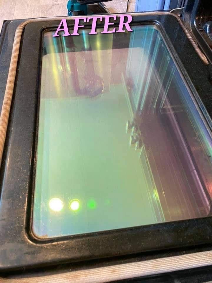 Oven door glass — After