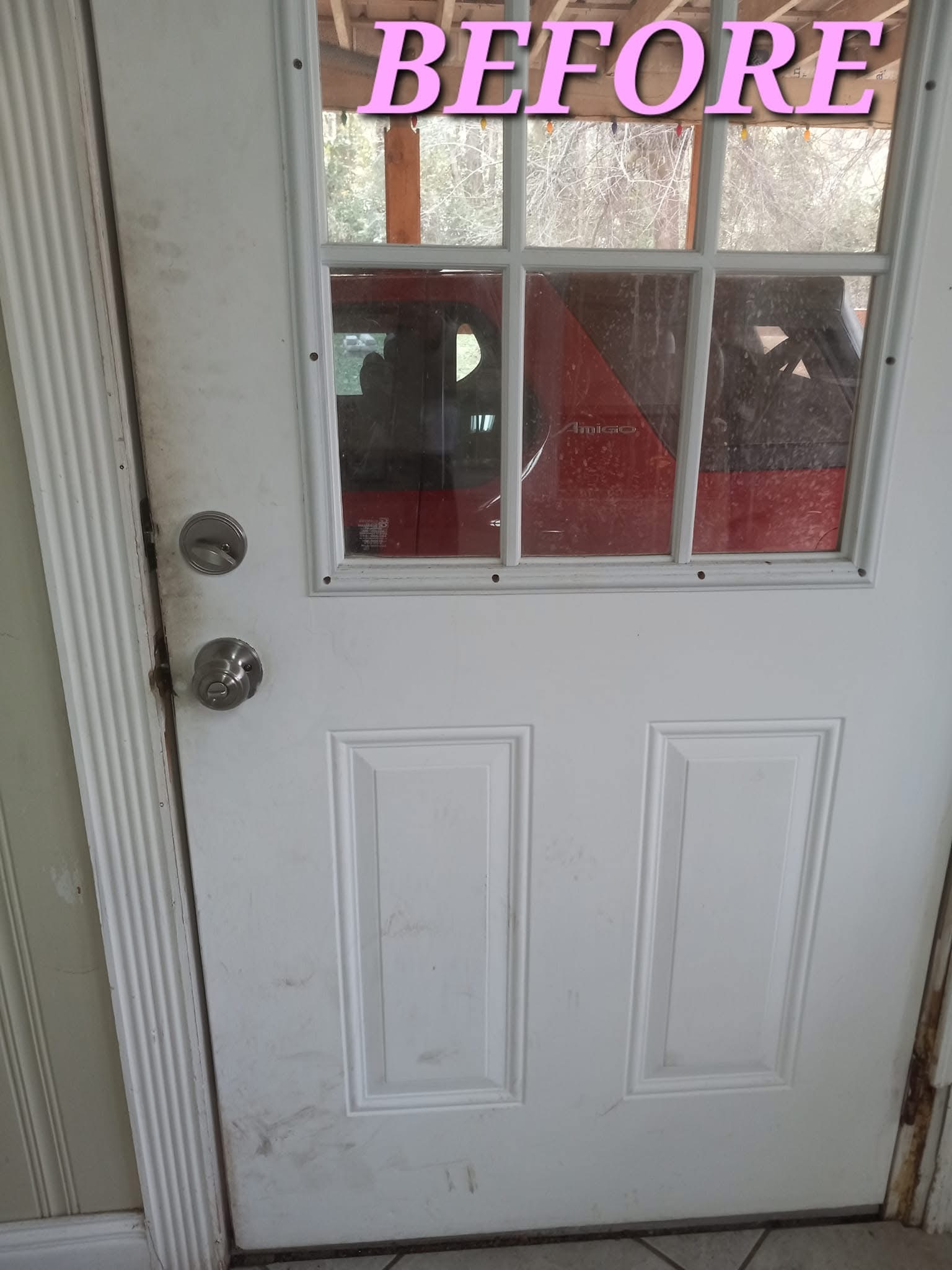 Front door — Before