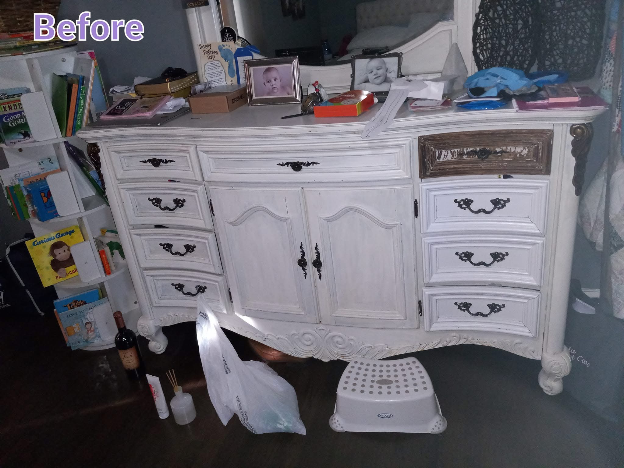 Bedroom dresser — Before